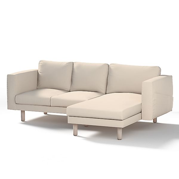 Bezug für Norsborg 3-Sitzer Sofa mit Recamiere, naturweiß, Norsborg Bezug f günstig online kaufen
