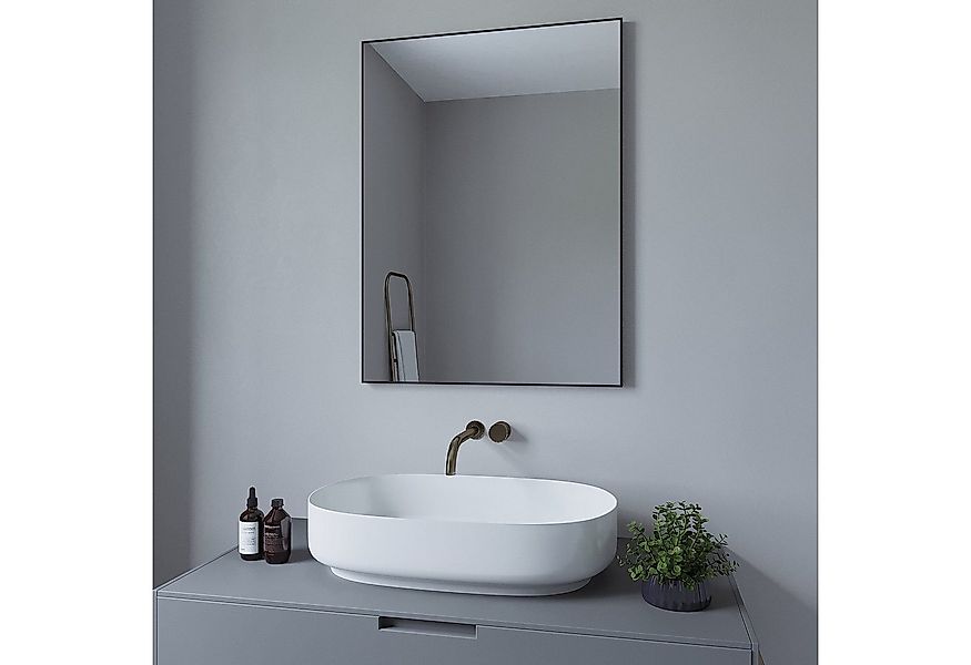 AQUABATOS Badspiegel Wandspiegel Dekospiegel Spiegel schwarz Flur Bad groß günstig online kaufen