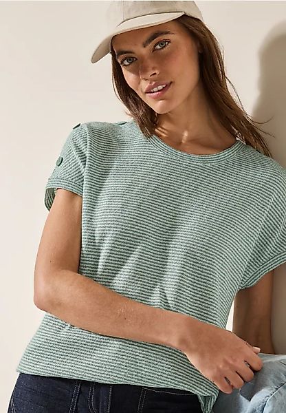 Gestreiftes Strukturshirt günstig online kaufen