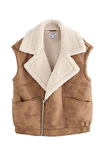Next Fellimitatweste Gilet aus künstlichem Shearling günstig online kaufen