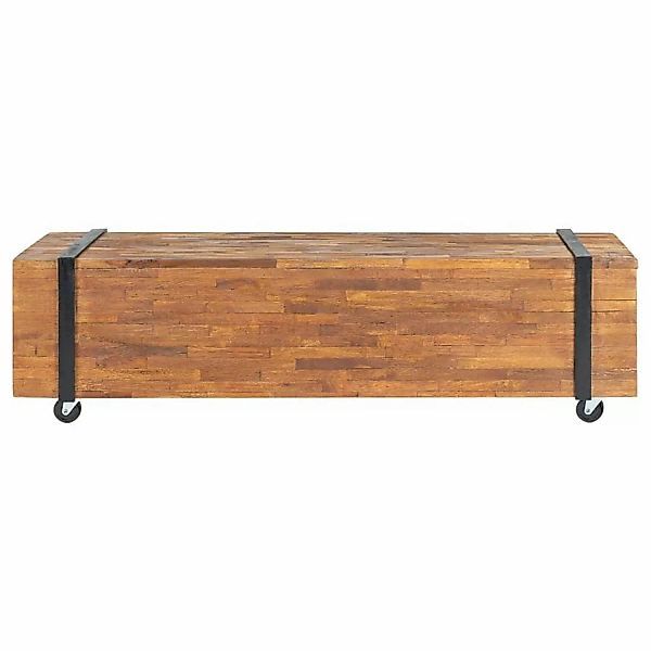 Tv-schrank 110x30x32,5 Cm Massivholz Teak günstig online kaufen