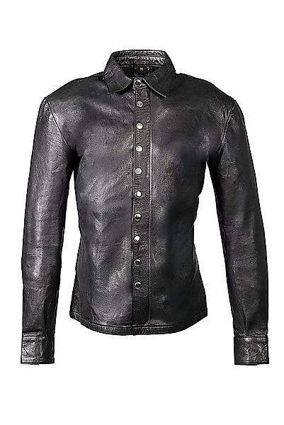 Be Noble Lederjacke Orlando Sehr weiches Lederhemd für Herren mit Druckknöp günstig online kaufen