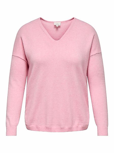 ONLY CARMAKOMA V-Ausschnitt-Pullover "CARMARGARETA LS PULLOVER KNT NOOS" Vi günstig online kaufen