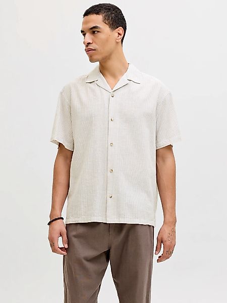 Jack & Jones Kurzarmhemd "JJESUMMER LINEN BLEND RESORT SHIRT SS SN" Baumwol günstig online kaufen