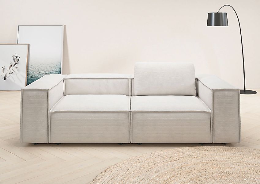 Home affaire 2-Sitzer "Watertown, modernes Sofa 246 cm breit, auch in Feinc günstig online kaufen