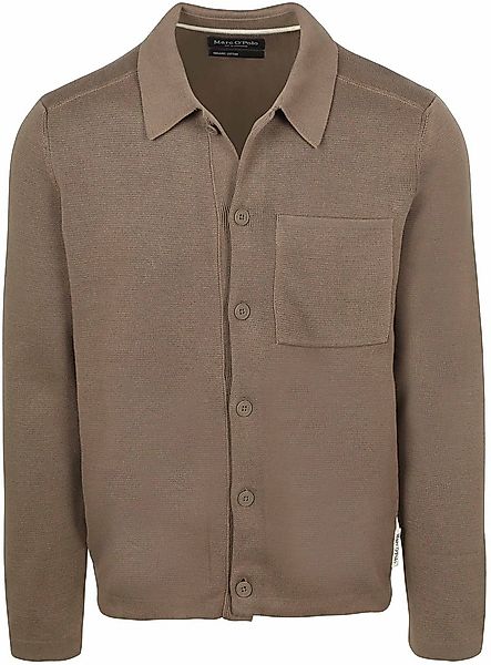 Marc O'Polo Knitted Hemdjacke Taupe - Größe XXL günstig online kaufen