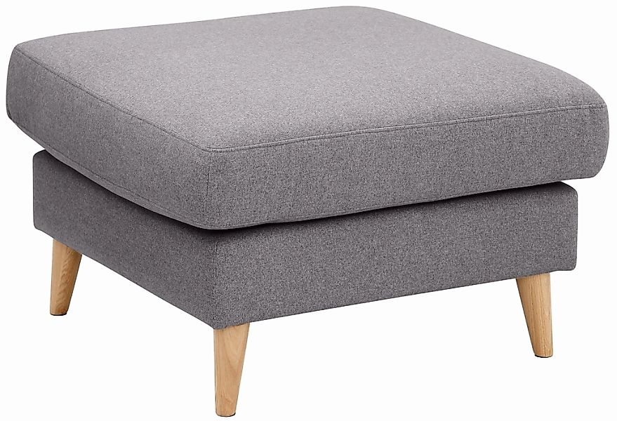 Home affaire Polsterhocker "MARSEILLE", Massivholzbeine Eiche, Landhausstil günstig online kaufen
