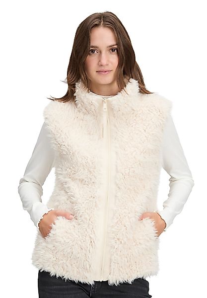 Betty&Co Plüschweste Damen Kunstfell-Weste mit Stehkragen günstig online kaufen