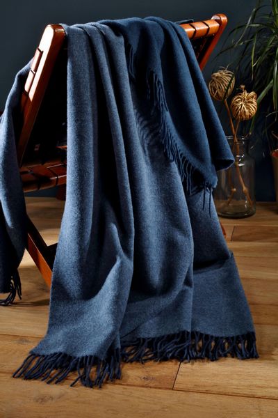 Biederlack Plaid "teal-green" im Doubleface-Look günstig online kaufen