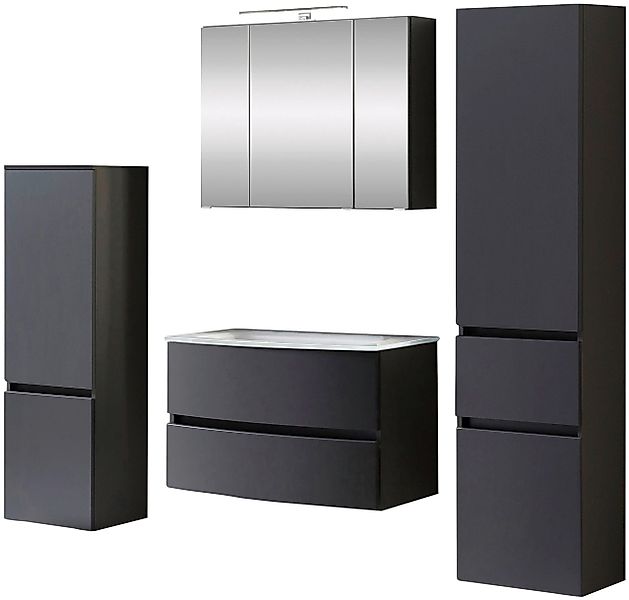 welltime Badezimmer-Set "Kaunas" Set, 4 Stk. tlg. Waschtisch-Set mit Midisc günstig online kaufen