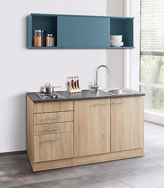 OPTIFIT Pantryküche Mini, Breite 150 cm, mit Kochfeld und Einbau-Spülbecken günstig online kaufen