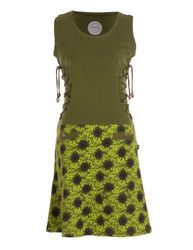 Vishes Minikleid Damen Sommerkleid armlos-es Blumen-Kleid günstig online kaufen