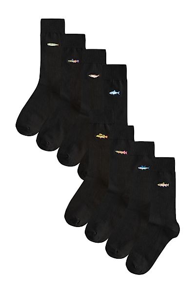 Next Kurzsocken Bestickte, lustige Socken, 8er-Pack günstig online kaufen