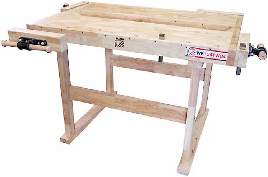 Holzmann Werkbank »WB155TWIN«, Höhe/Länge: 86x155 cm, inkl. 4 Hobelbankzang günstig online kaufen