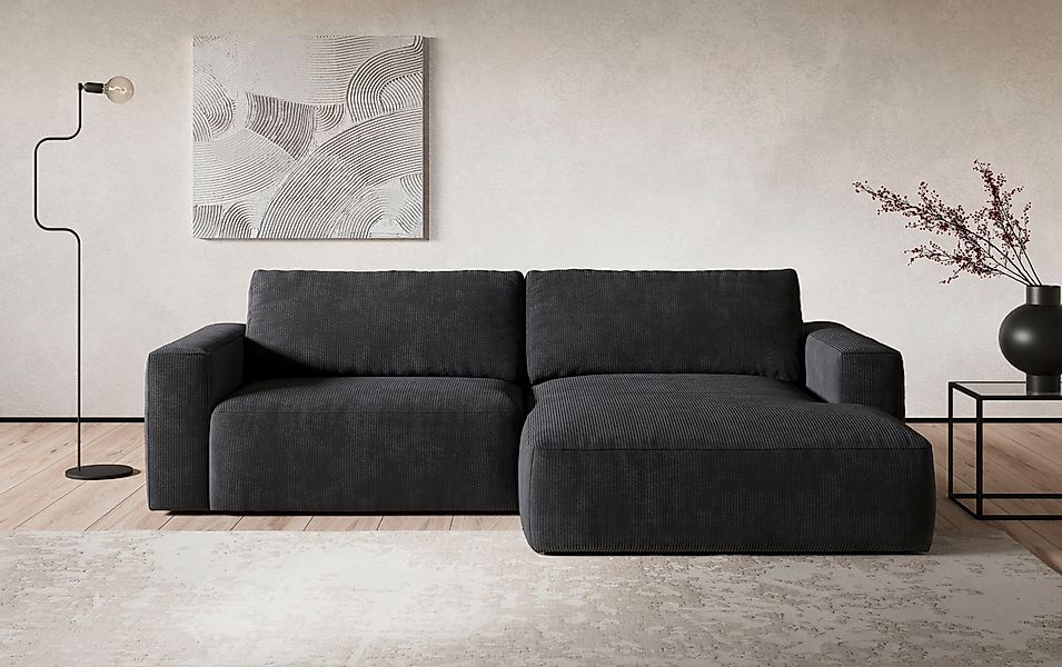 COTTA Ecksofa "Lasso L-Form, XL-Sofa", mit breiter Recamiere im trendigen C günstig online kaufen