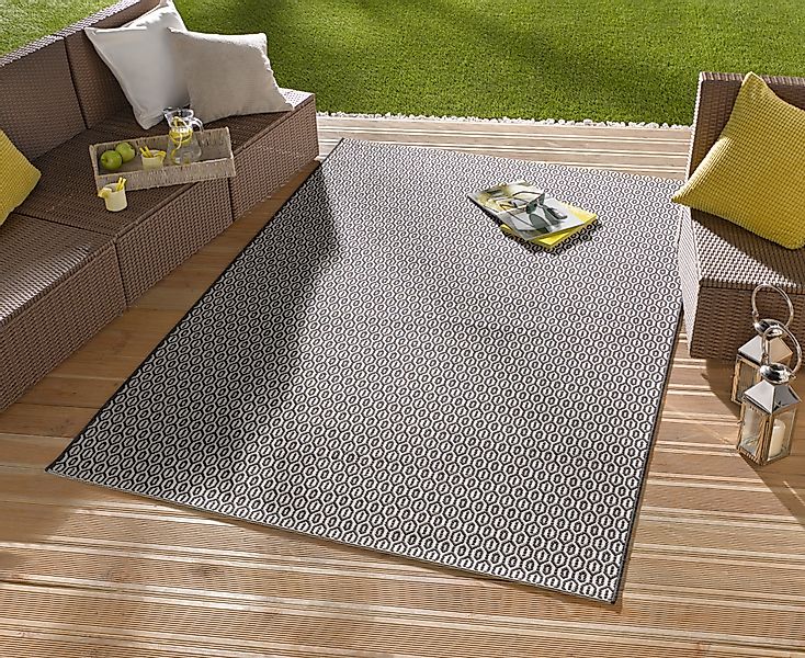 NORTHRUGS Teppich »Coin«, rechteckig, 8 mm Höhe, In-& Outdoor, Wetterfest, günstig online kaufen