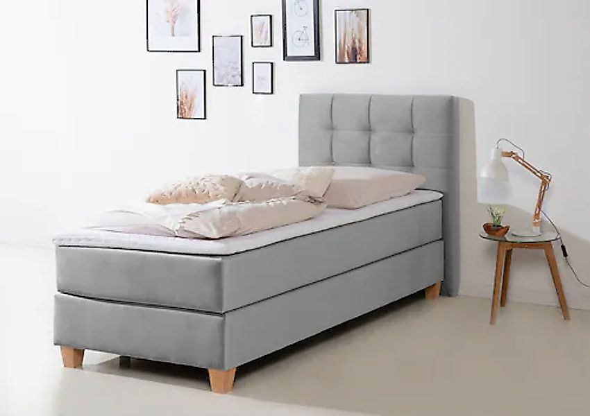 Home affaire Boxspringbett "Moulay" inkl. Topper, in 3 Härtegraden, TFK auc günstig online kaufen