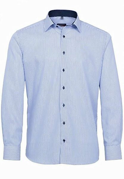 Eterna Klassische Bluse ETERNA MODERN FIT Langarm Hemd dunkelblau-weiß gest günstig online kaufen