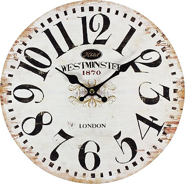 PERLA pd DESIGN Wanduhr Vintage Westminster London Wanduhr Ø 28cm - Retro C günstig online kaufen