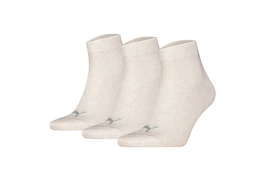 PUMA Kurzsocken Unisex Socken 3er Pack Baumwolle Quarter Plain 3P (Packung, günstig online kaufen