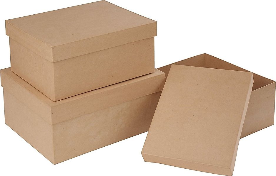 VBS Aufbewahrungsdose Pappschachtelsatz Rechteck, 22,7 cm - 27,7 cm günstig online kaufen