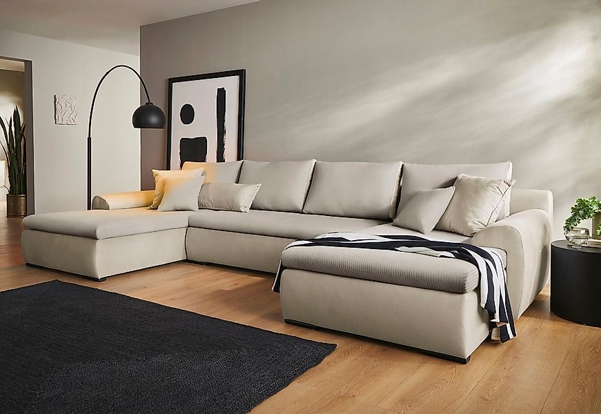 Home affaire Wohnlandschaft Win U-Form, B: 366 cm - OTTO. Verlässliche Qual günstig online kaufen