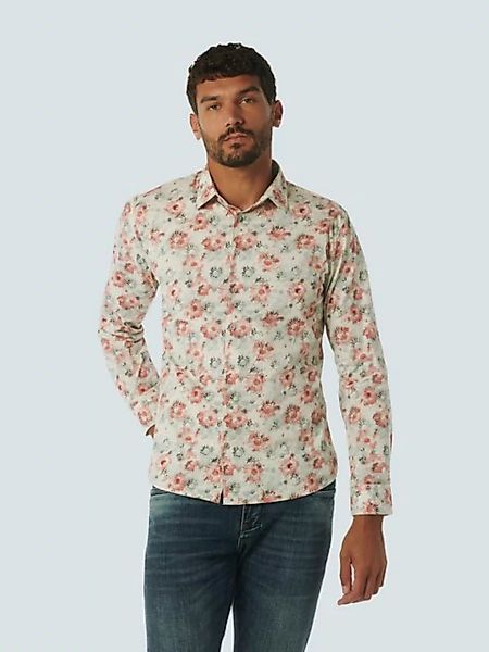 NO EXCESS Langarmshirt Shirt Stretch Allover Printed günstig online kaufen