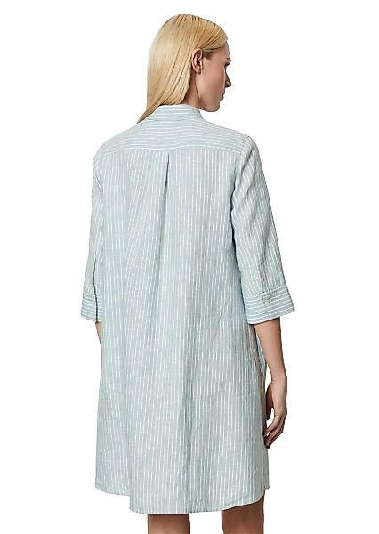 Marc O'Polo Hemdblusenkleid fein gestreift, entspannter A-Shape, Seitennaht günstig online kaufen