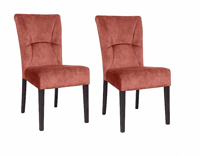 Home affaire 4-Fußstuhl "Henry" (Set) 2 Stk.Sitz und Rücken gepolstert günstig online kaufen