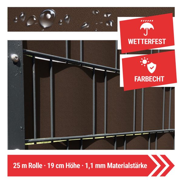 Arvotec Sichtschutzstreifen Sichtschutzstreifen 25 m (Rolle) günstig online kaufen