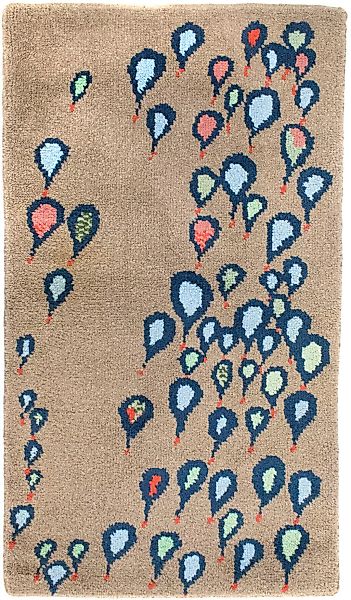 morgenland Wollteppich »Designer Teppich handgeknüpft braun«, rechteckig günstig online kaufen