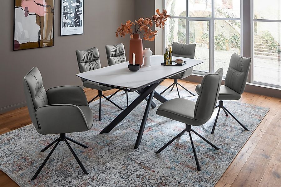MCA furniture Esstisch "VANINO Auszugtisch 180-230 cm marmoriert", (1 St.), günstig online kaufen