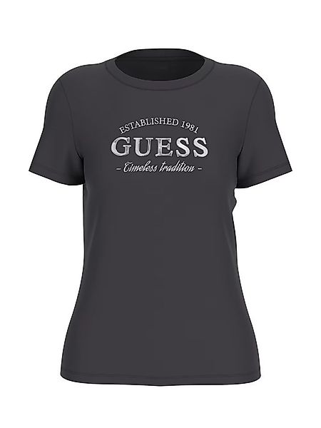 Guess T-Shirt – Kurzarmshirt mit Logostickerei günstig online kaufen