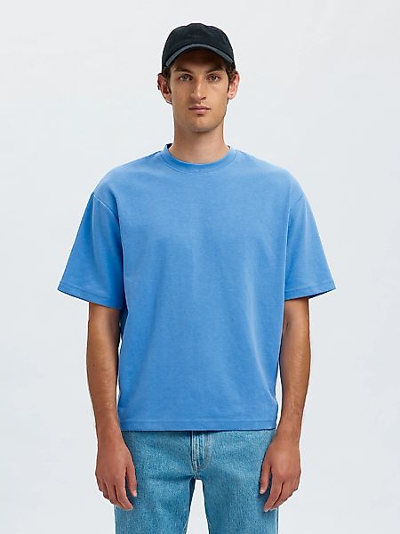 SELECTED HOMME Rundhalsshirt "SLHLOOSEOSCAR SS O-NECK TEE NOOS" günstig online kaufen