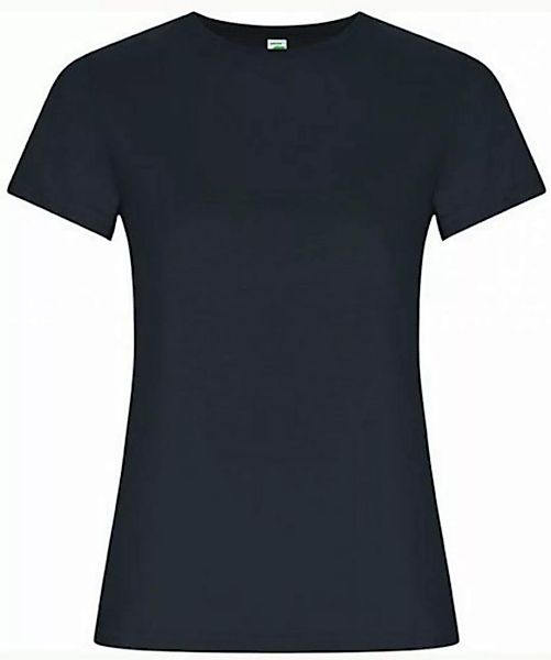 Roly Rundhalsshirt Golden Organic Woman T-Shirt - 2-lagiger Rundhalskragen günstig online kaufen