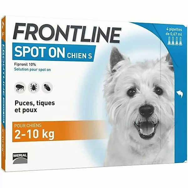 Hundepipette Frontline Spot On 2-10 Kg 4 Stück günstig online kaufen