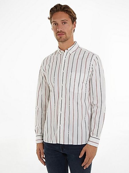 Tommy Hilfiger Langarmhemd HILFIGER DOUBLE STP Regular Fit SHIRT günstig online kaufen