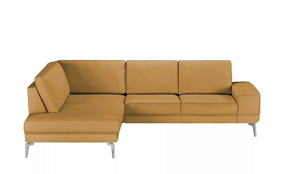 meinSofa Ecksofa aus Leder Dana ¦ gelb ¦ Maße (cm): B: 269 H: 86 T: 222.0 P günstig online kaufen