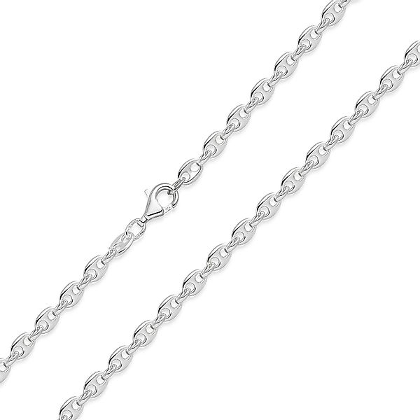Materia Gliederkette Damen Silber Kaffeebohnenkette K106, günstig online kaufen