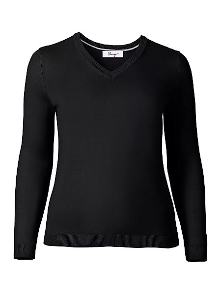 Sheego V-Ausschnitt-Pullover "Große Größen", aus Feinstrick günstig online kaufen