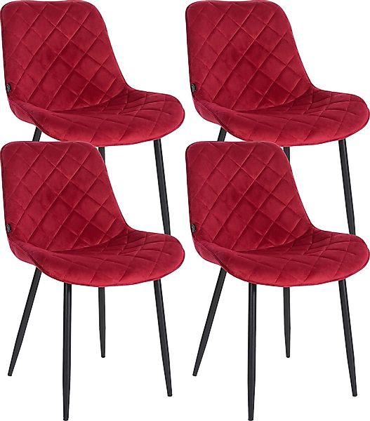 CLP Esszimmerstuhl Springs (4er Set), gesteppte günstig online kaufen