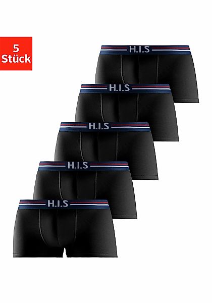 H.I.S Hipster, 5 Stk. knapp sitzende Boxershorts mit Streifen aus Baumwollm günstig online kaufen