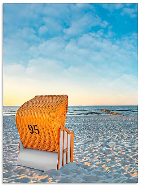 Artland Wandbild "Ostsee7 - Strandkorb", Strand, (1 St.), als Alubild, Outd günstig online kaufen