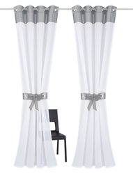 my home Gardine "Villars" Ösen 2 Stk. tlg. Vorhang, Fertiggardine, inkl. 2 günstig online kaufen