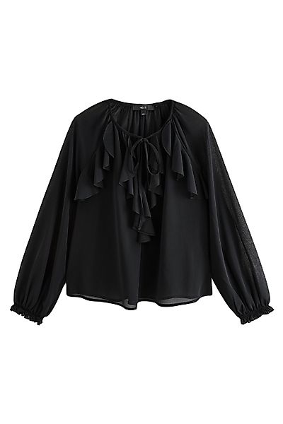 Next Langarmbluse Boho-Bluse aus Mesh mit günstig online kaufen