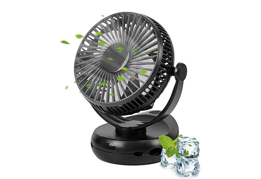 Nettlife Mini USB-Ventilator 4 Geschwindigkeiten Akku Leise Clip Fan 10000m günstig online kaufen