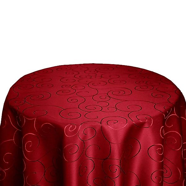 Tischdecke ORAMENTE Tischdecke Weinrot Rund 135 günstig online kaufen