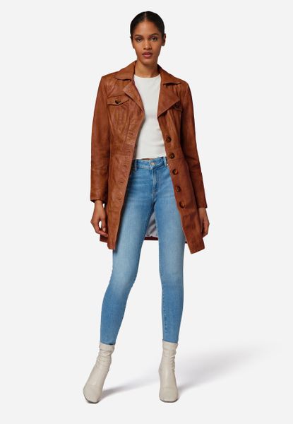 RICANO Ledermantel Lucy Ledermantel mit Reverskragen günstig online kaufen