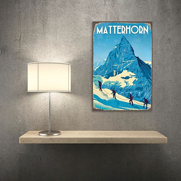 queence Metallbild "Matterhorn II", Berge & Alpenbilder, (1 St.), Stahlschi günstig online kaufen