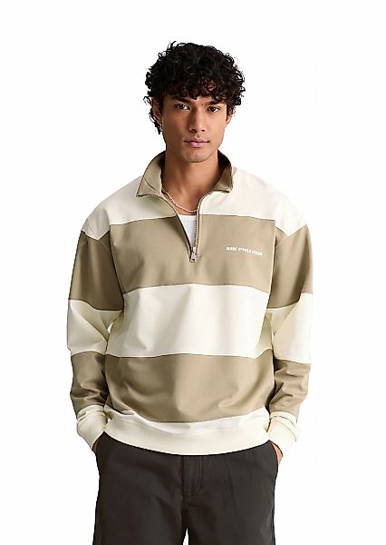 Marc OPolo DENIM Sweatshirt "mit Cut-&-Sew-Blockstreifen" günstig online kaufen